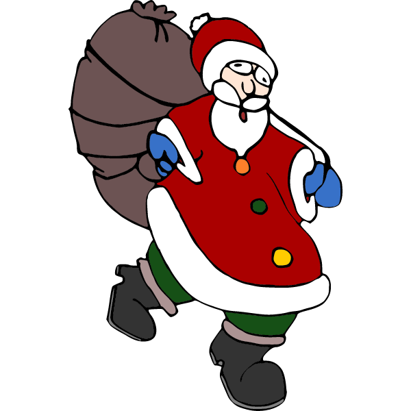 Santa with sack